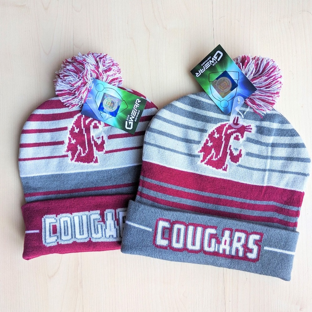 Washington State University WSU Hats (2) NWT